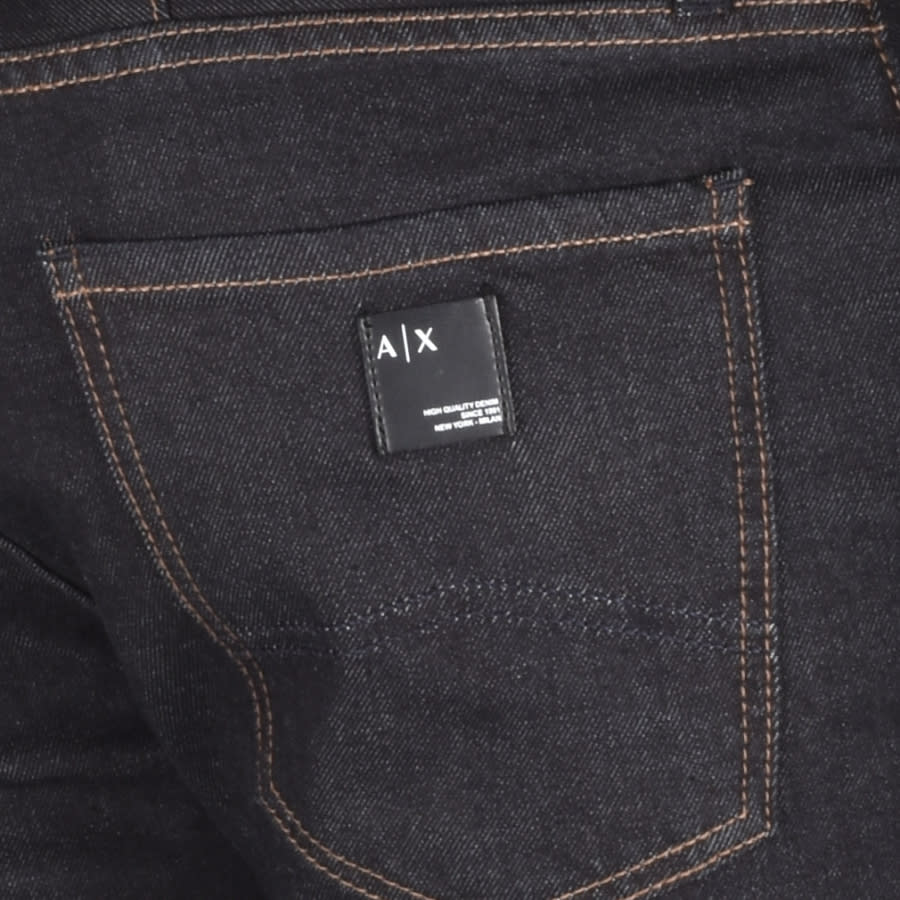 Alternative Image for ProductArmani Exchange J16 Straight Fit Jeans Black3
